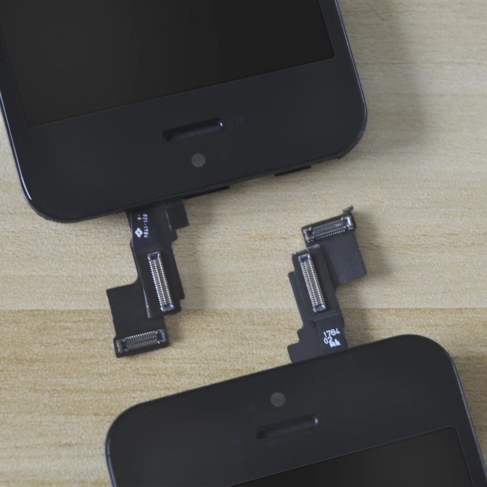 AAA ЖК-экран дисплей для iPhone 5 5S 5c ЖК-кодирующий преобразователь сенсорного экрана в сборе+ кнопка Home+ фронтальная камера+ ушной динамик полный экран