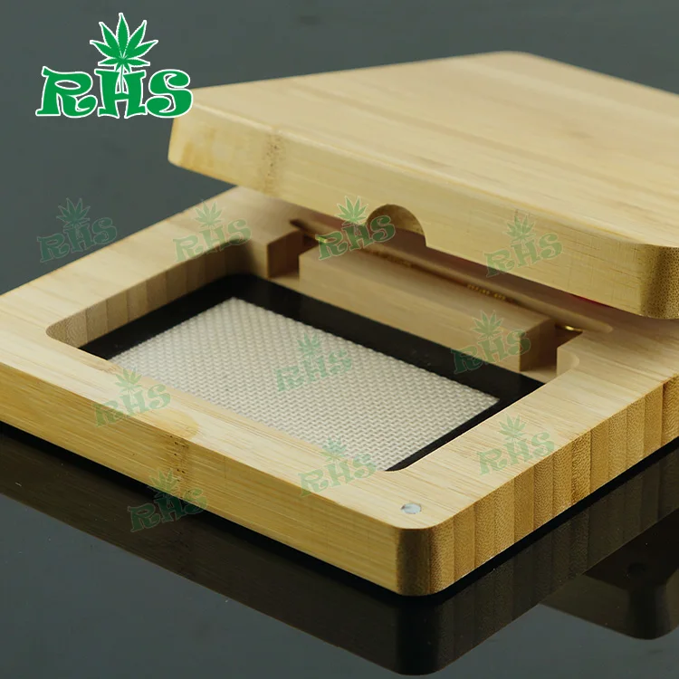 Привлекательный подарок 21 мл бамбуковая деревянная коробка с силиконовым