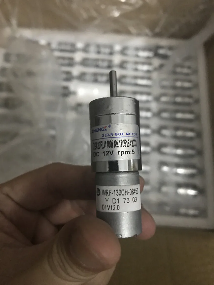 1 шт. ZGA20RU AC/DC 12V 5RPM Высокий крутящий момент 3 мм вал магнитный инвалидной коляске