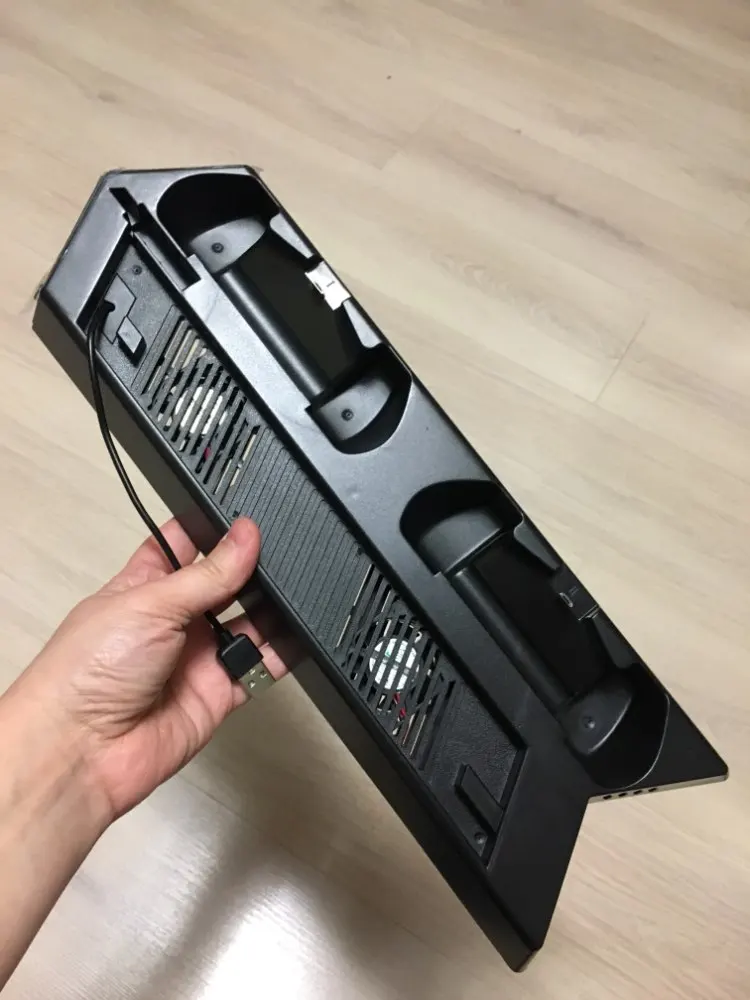 Игра консольная стойка для PS4 Slim консоли вертикальная игровая консольная стойка док-станция с двойной зарядная станция дропшиппинг