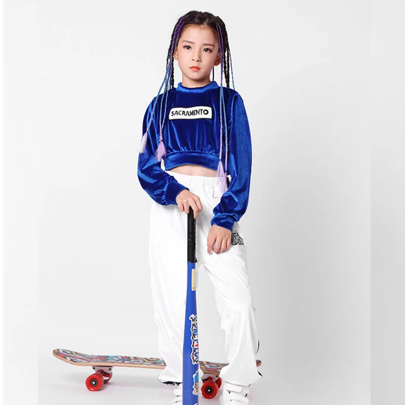 Детский джазовый танцевальный костюм детская одежда в стиле хип-хоп для уличных