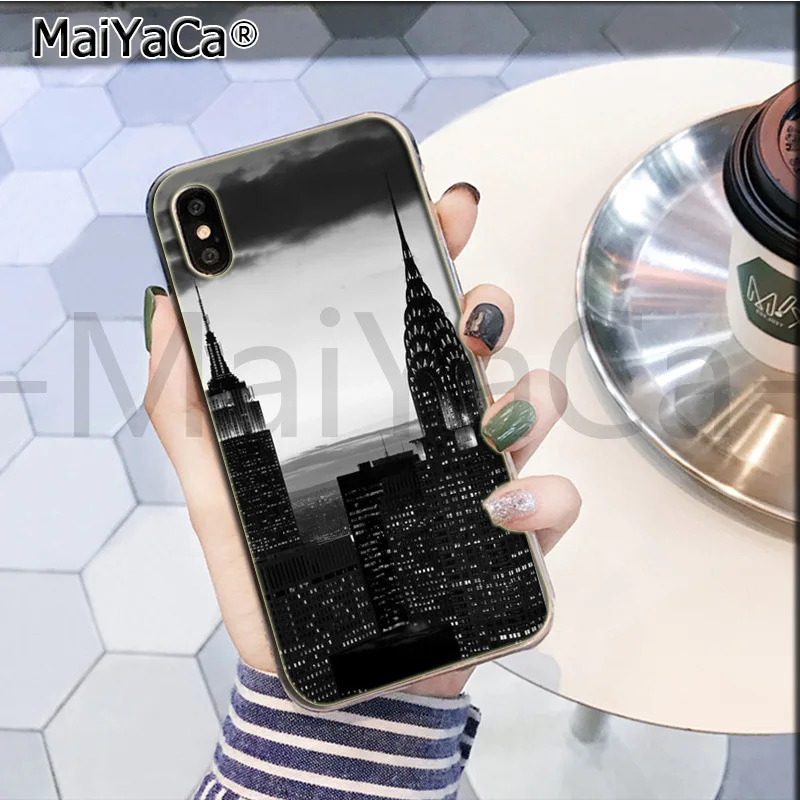 Чехол для телефона Maiyaca New York Empire State Building iphone SE 2020 11 pro X XS MAX 66S 7 7plus 8 8Plus 5S XR|Бамперы| |