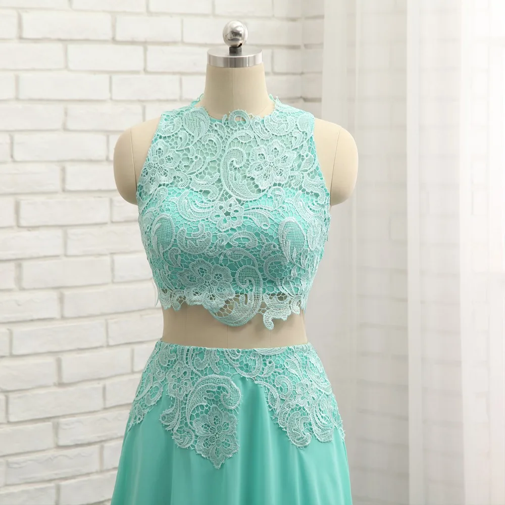 Шифоновое платье с высоким воротником мятно зеленого цвета|prom dresses|long promprom evening