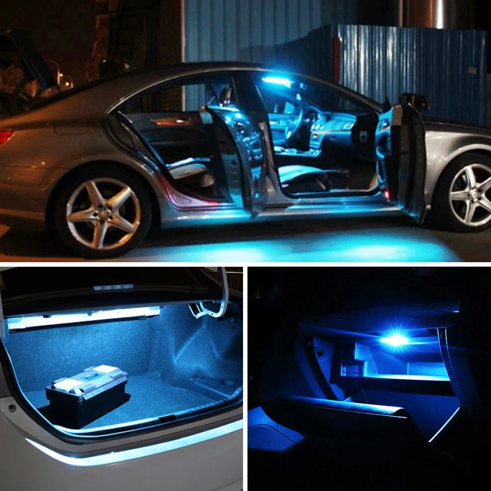 

AEING 2x T10 Led Bulb W5W 194 24SMD Canbus Error Free Car Side Marker/Parking/Indicator Bulb License Plate/Signal Lamp White 12V