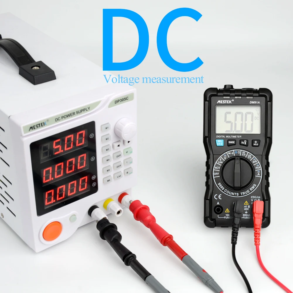 MESTEK Мини цифровой Multimeter9999 отсчетов True RMS Авто Диапазон AC/DC Вольт Ампер мультиметр