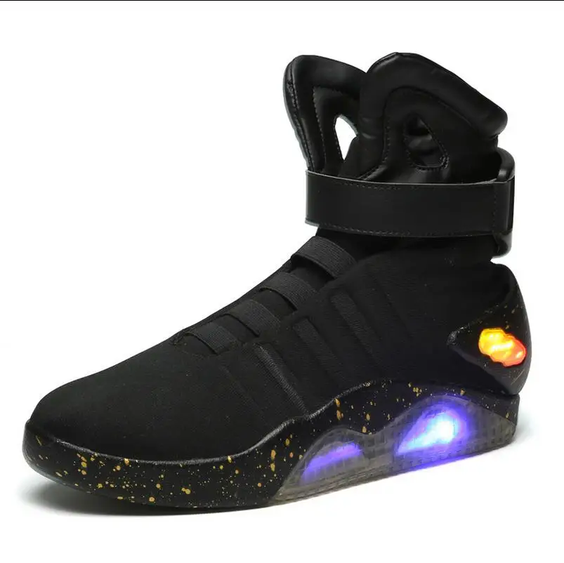 Мужская баскетбольная обувь светодиодная мужские кроссовки высокого качества