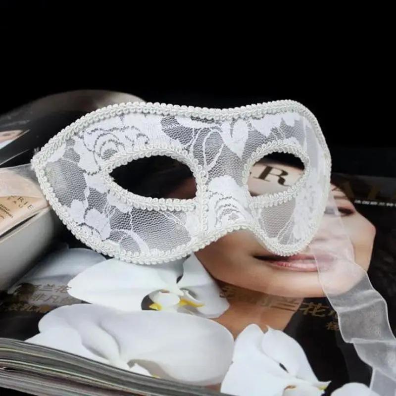 Новый Для женщин Вечерние Сексуальная кружевная маска на глаза для