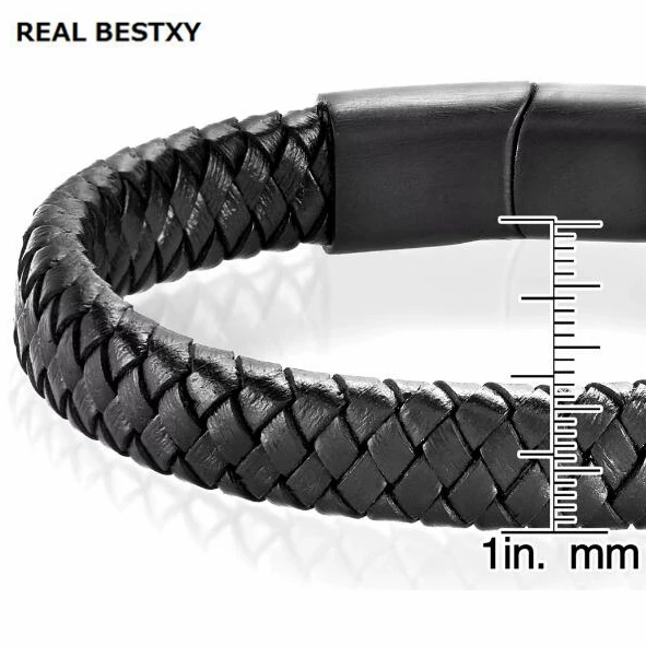 Мужской плетеный браслет из натуральной кожи ширина 12 мм|braided leather bracelet|leather