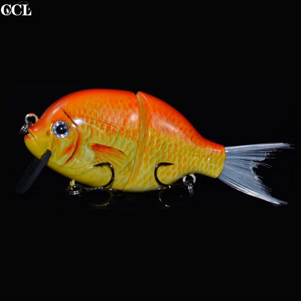 CCL идеальная одежда для плавания рыболовные приманки Гольян SwimBait 4 дюйма плавающие шарнирные рыболовные приманки Углеродные накладные приманки голубые жаберные приманки - Цвет: Тёмно-синий