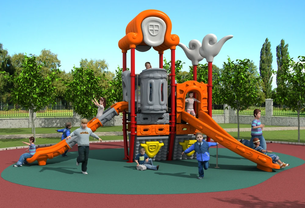 

Маленький парк развлечений, пластиковая игровая площадка, детский веселый город CE/TUV/SGS YLW057