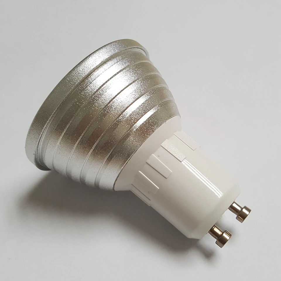 1 шт 5 Вт RGB светодиодный лампы GU10 AC85-265V затемняемое светодиодное пятно света 16 Цвета меняется с 24key ИК Rremote Управление праздничного декора