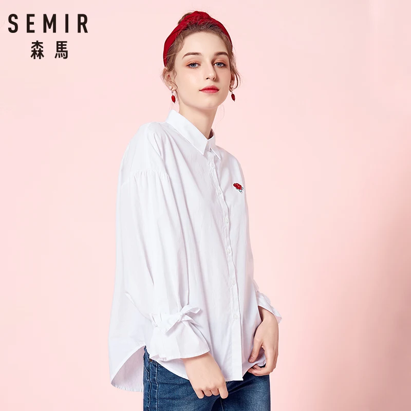 SEMIR женская рубашка 2018 Ранняя осень новые женские рубашки с длинным рукавом