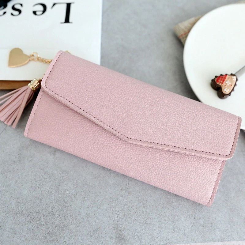 Duopindun Cartera Mujer Модный женский кожаный клатч кошелек с кисточками длинный держатель для карт Чехол кошелек Роскошный бренд тонкий кошелек