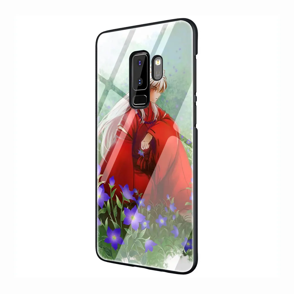 G4 Inuyasha Аниме закаленное Стекло Телефон чехол для Galaxy S7 edge S8 9 10 Plus, Note 8, 9, 10, A10 20 30 40 50 60 70 - Цвет: G4