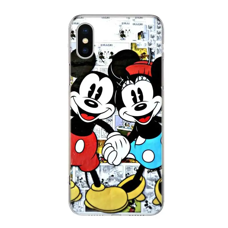 Minnie Mouse Girls Cute Fundas Silicone Phone Back Case For Apple iPhone 6 6S 7 8 Plus X 10 XS MAX XR 5 5S SE Heart Cover |