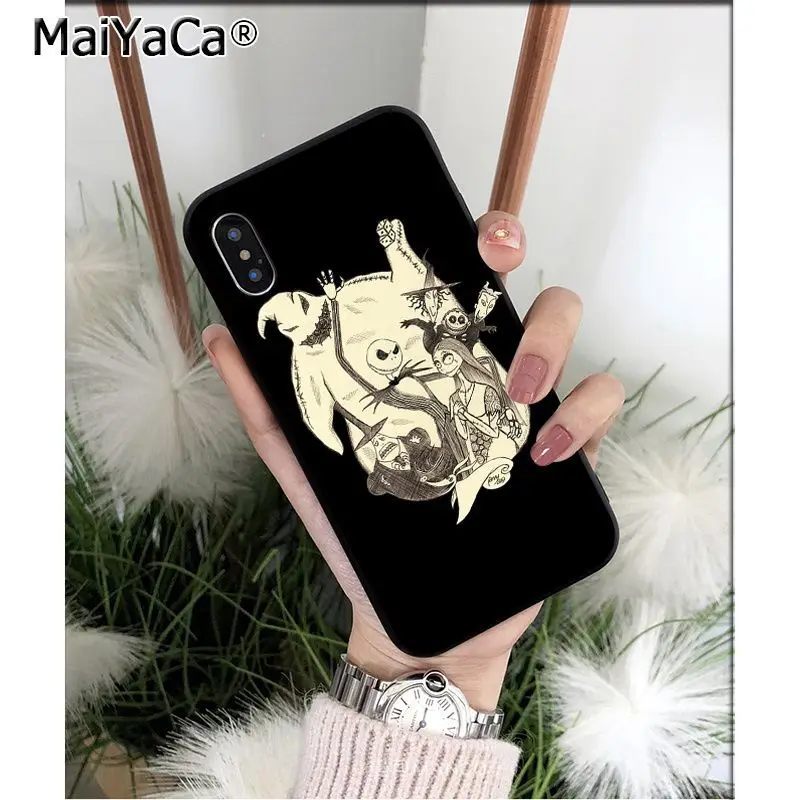 A4 MaiYaCa Кошмар перед Рождеством Джек Скеллингтон чехол для телефона для Apple iPhone 8 7 6 6S Plus X XS MAX 5 5S SE XR чехол - Цвет: A4