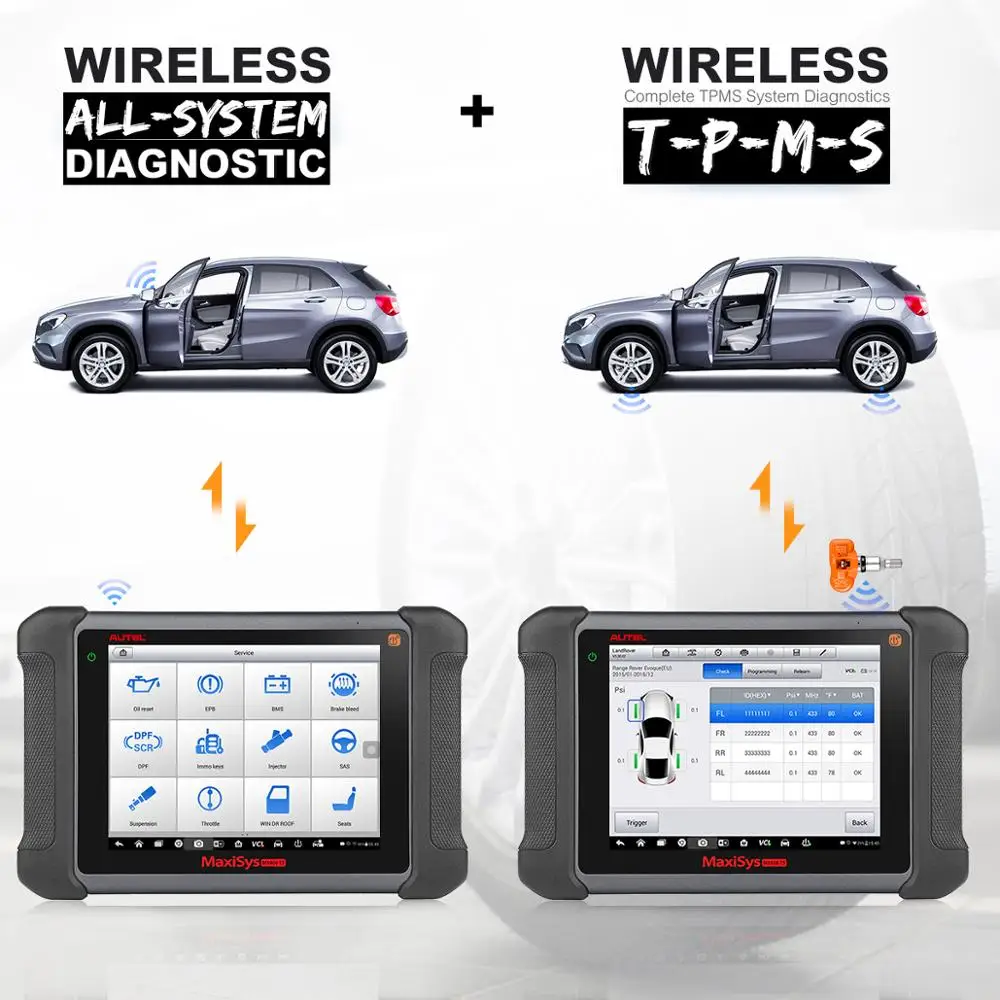 Autel MaxiSys MS906TS OBD2 сканер диагностический инструмент TPMS программирующий ECU