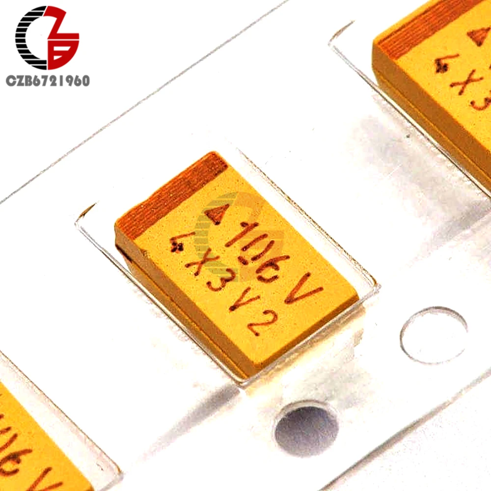 20 шт Танталовые Конденсаторы 35 в 10 УФ типа C SMD 6032 10% поверхностное крепление|mount| |