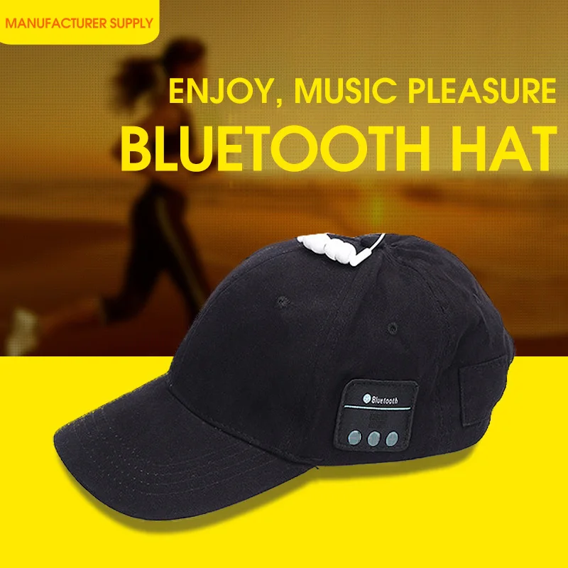 Новая беспроводная bluetooth-шляпа наушники музыкальная Кепка унисекс Спорт на