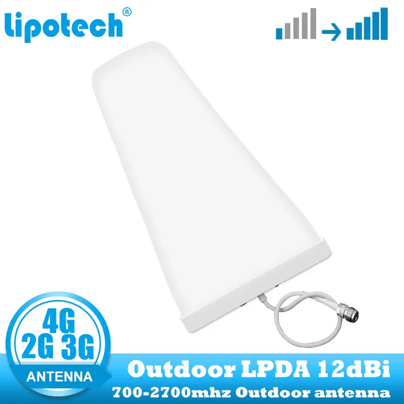 Усилитель сигнала сотового телефона lintratek 12dbi 2G 3G 4G антенна LPDA 700 2700 МГц
