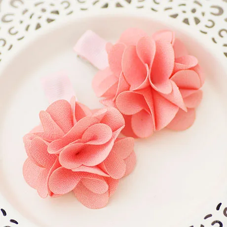 Brightly Colored Camellia Hair Clip Solid Color Flower Barrettes For Girls Headwear Kids Accessories | Детская одежда и обувь