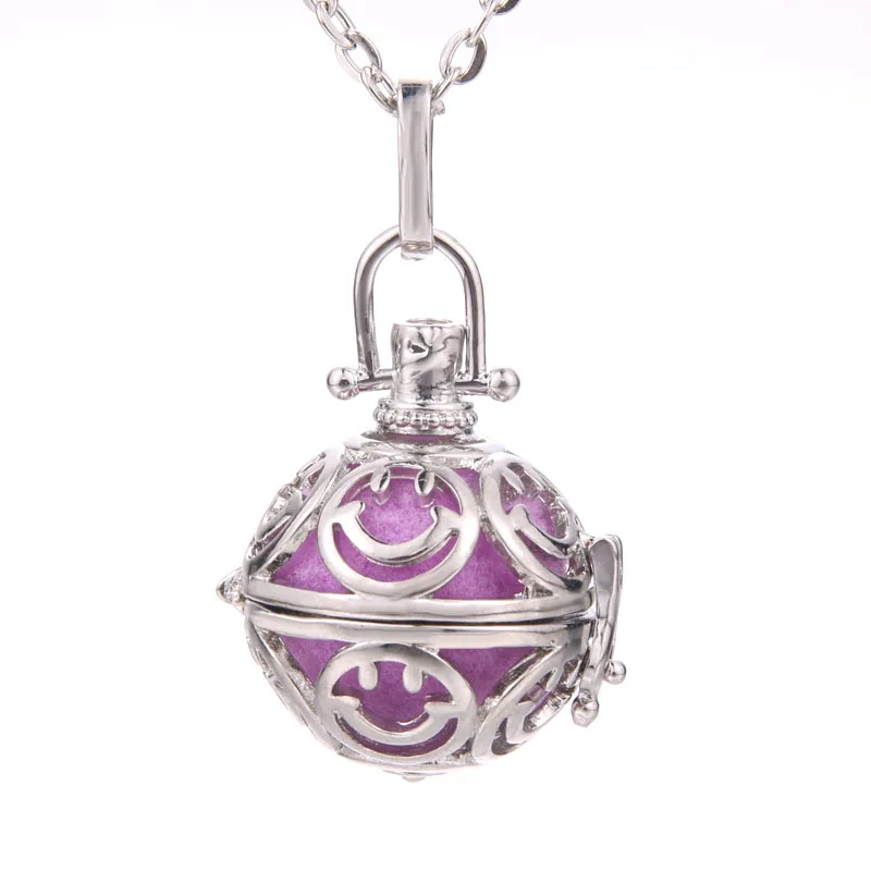 N2279-silver 1 шт. 70 см цветок ароматерапия парфюмерные эфирные масла диффузор ожерелье медальон ожерелье кулон Ловец снов черепаховое ожерелье - Окраска металла: N2279-silver