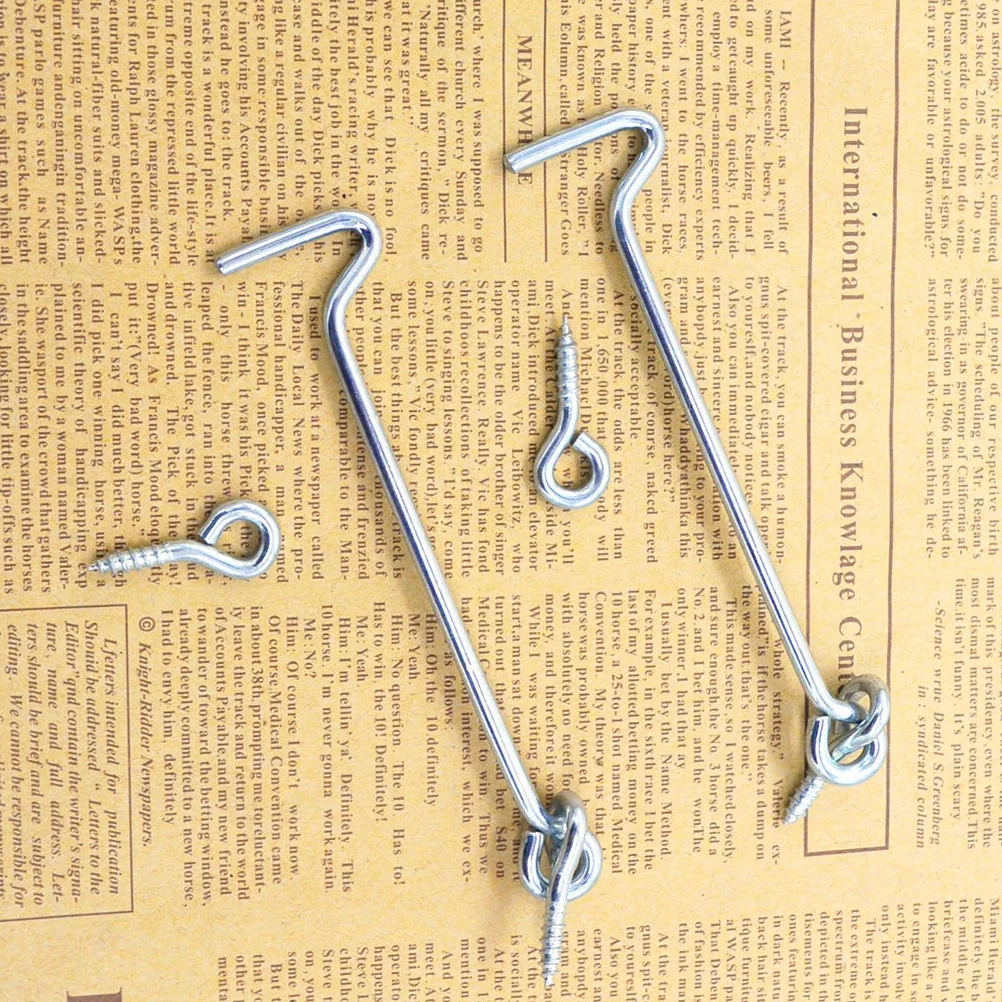 1 пара оконный крючок Крепежная Скоба оцинкованные защелки для кабин замок