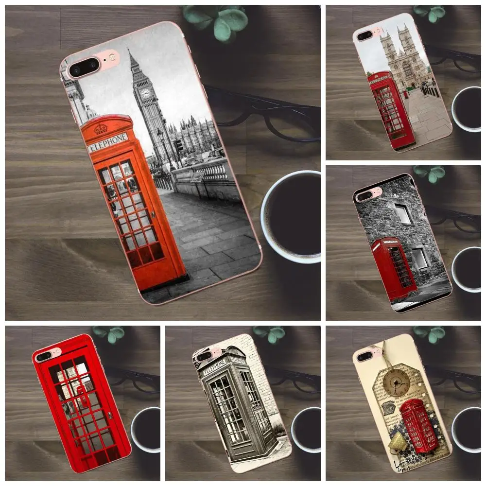 TPU новый модный винтажный Лондонский телефонный ящик для Huawei G8 Honor 5C 5X 6 6X 7 8 9 Y5II Mate