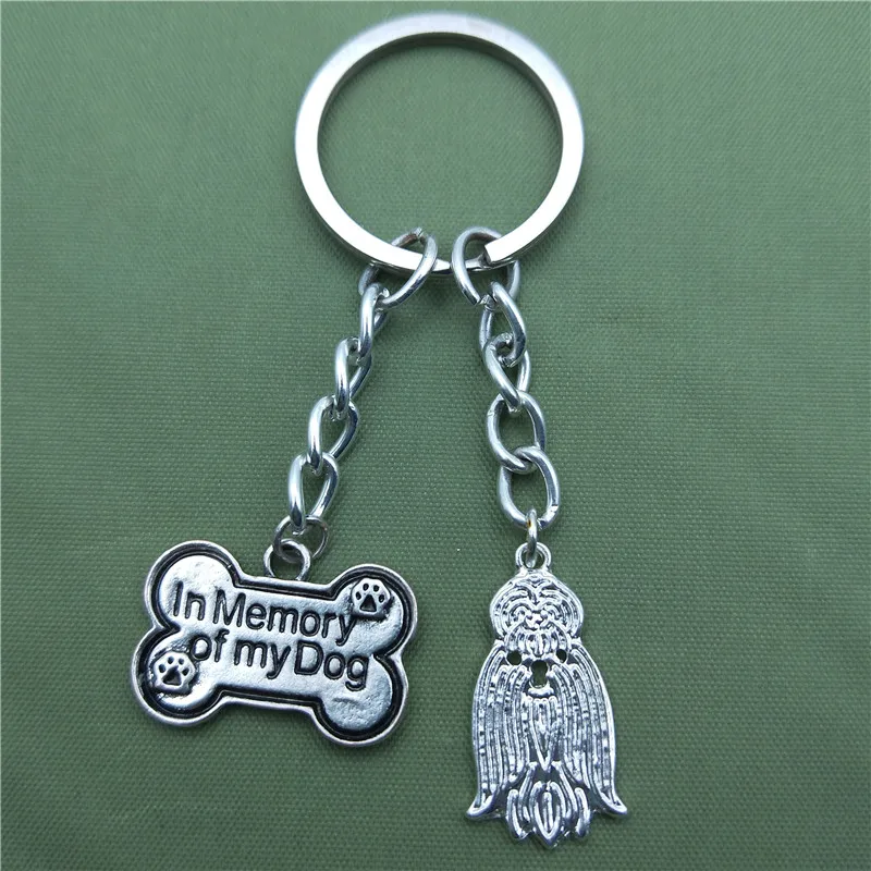 Новые винтажные брелки для ключей Shih Tzu модные украшения домашних животных собак