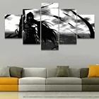Картины на холсте, настенные картины HD, плакаты с рамкой, 5 шт., картины с рисунком аниме Блич Ичиго Куросаки, домашний декор для комнаты мальчиков