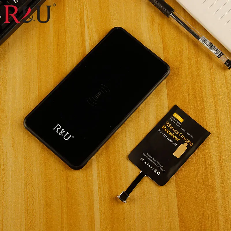 R & U scientificial Qi беспроводной зарядный передатчик зарядная площадка + приемник тег