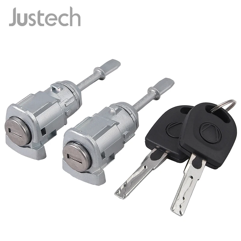 Justech 2 шт. закрывающийся замок цилиндр с ключами подходит для левой и правой двери