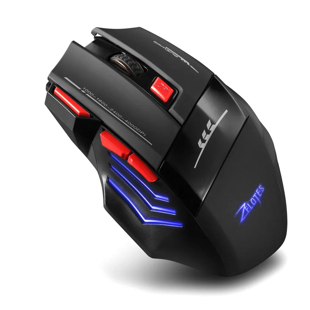 Новинка 2019 игровая мышь Zelotes 2 4G USB-приемник беспроводное соединение 30 метров