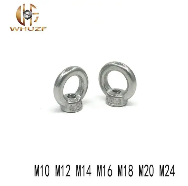 1 шт. М10 М12 M14 M16 M18 M20 M24 304 морская подъемная гайка из нержавеющей стали кольцевая