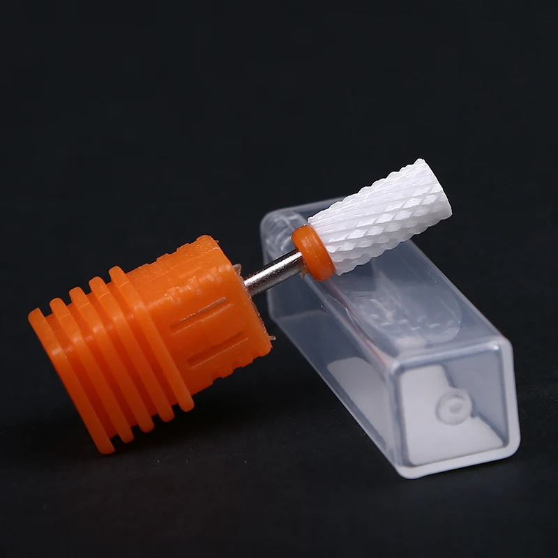 

Nail Drill Bit Flat Ceramic Milling Cutter For Nail Electric Drill Manicure Machine To Remove Acrylic Gel Nail Polish Cuticle
