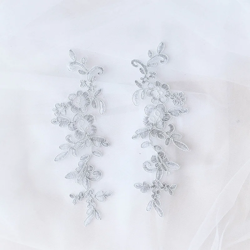 Вышитые свадебные платья декоративные Швейные кружевные аппликации отделка для