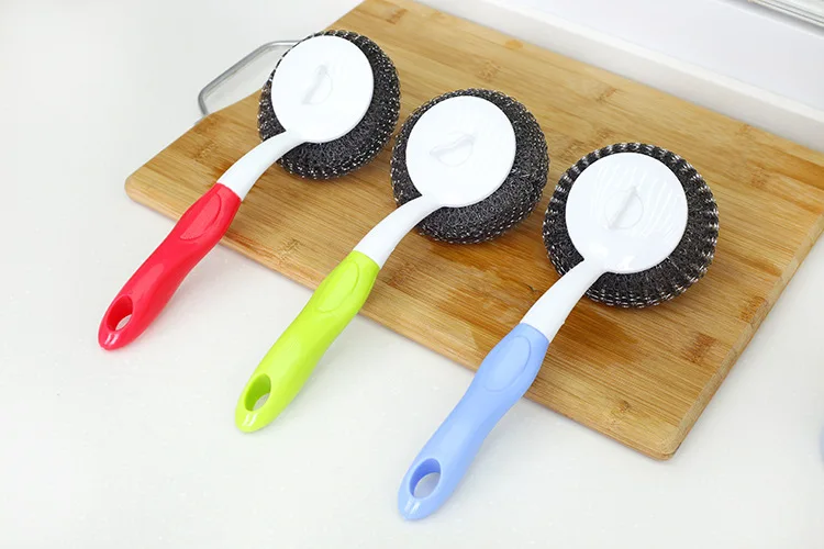 Креативная стальная щётка для мытья посуды Xiguo Pot Pan brush Scrubber Cleaner Tool кухонные