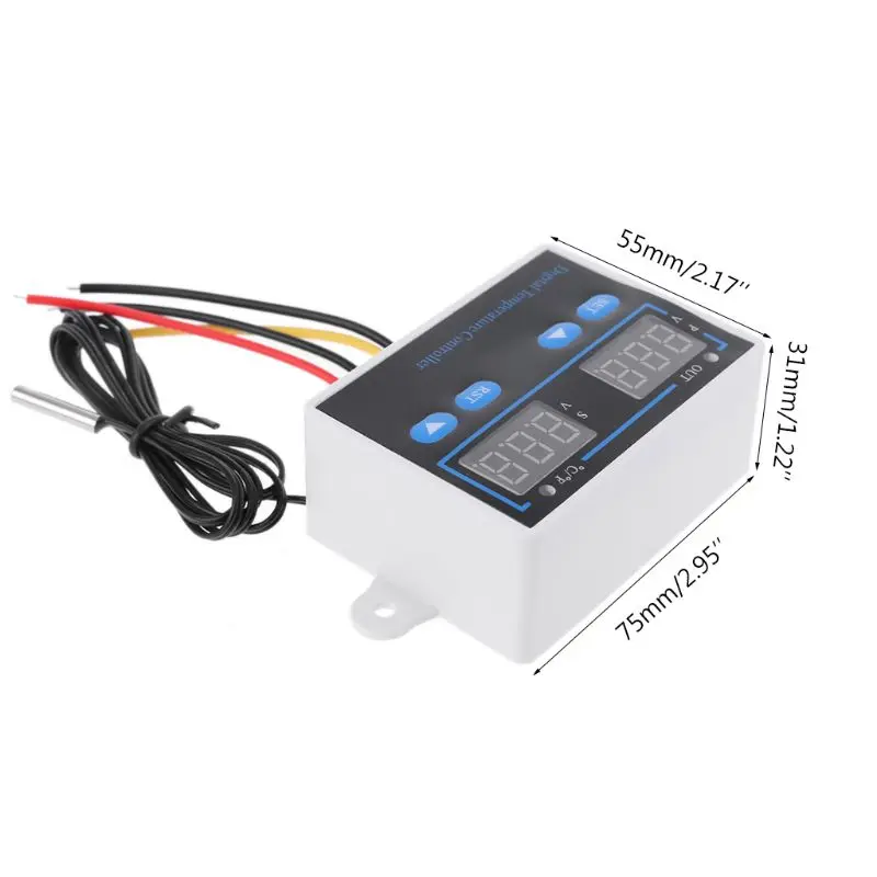 12 V/110 V-220 V Цифровой термостат по Фаренгейту и Цельсию 10A Выходной регулятор температуры
