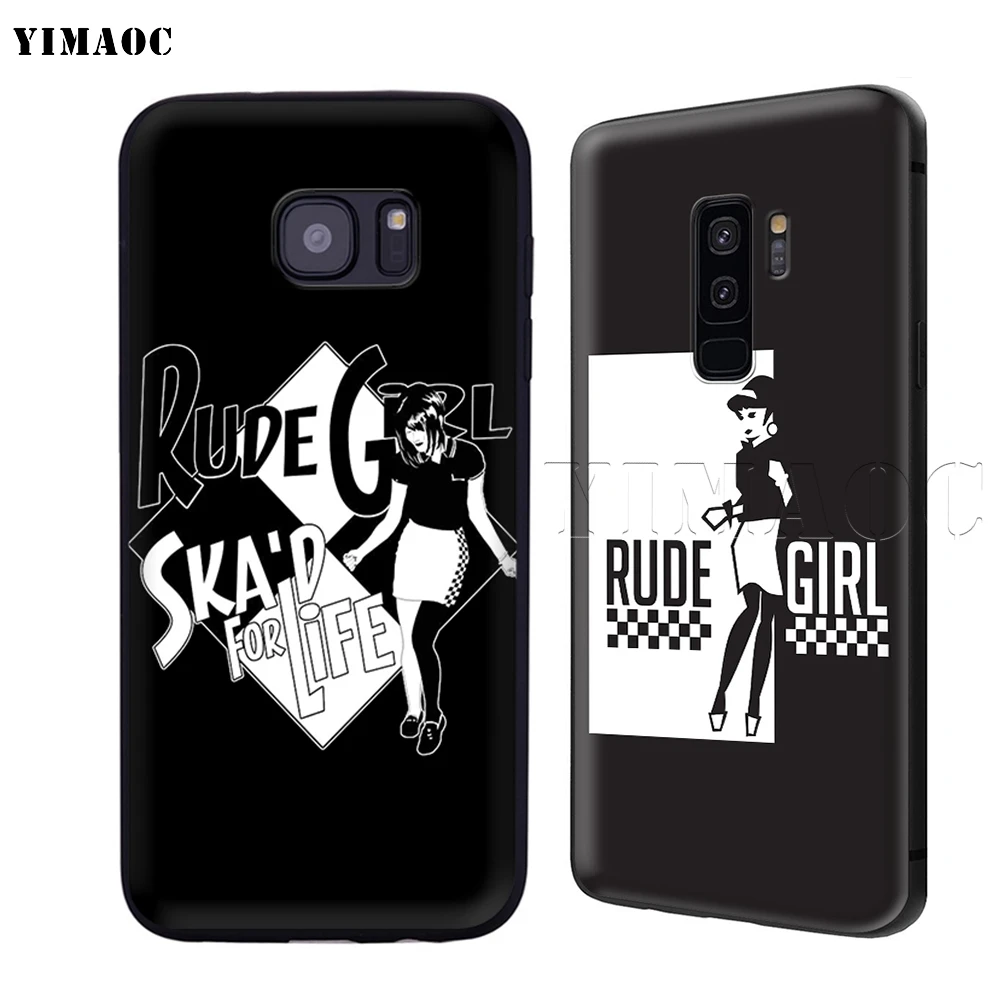 YIMAOC Ska Man Girl Мягкий силиконовый чехол для Samsung Galaxy S6 S7 Edge S8 S9 Plus A3 A5 A6 Note 8 9 | Мобильные