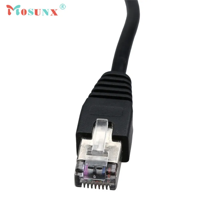 Mosunx advanced 30 см RJ45 Мужской и женский винт Панель Крепление Ethernet LAN Сетевой