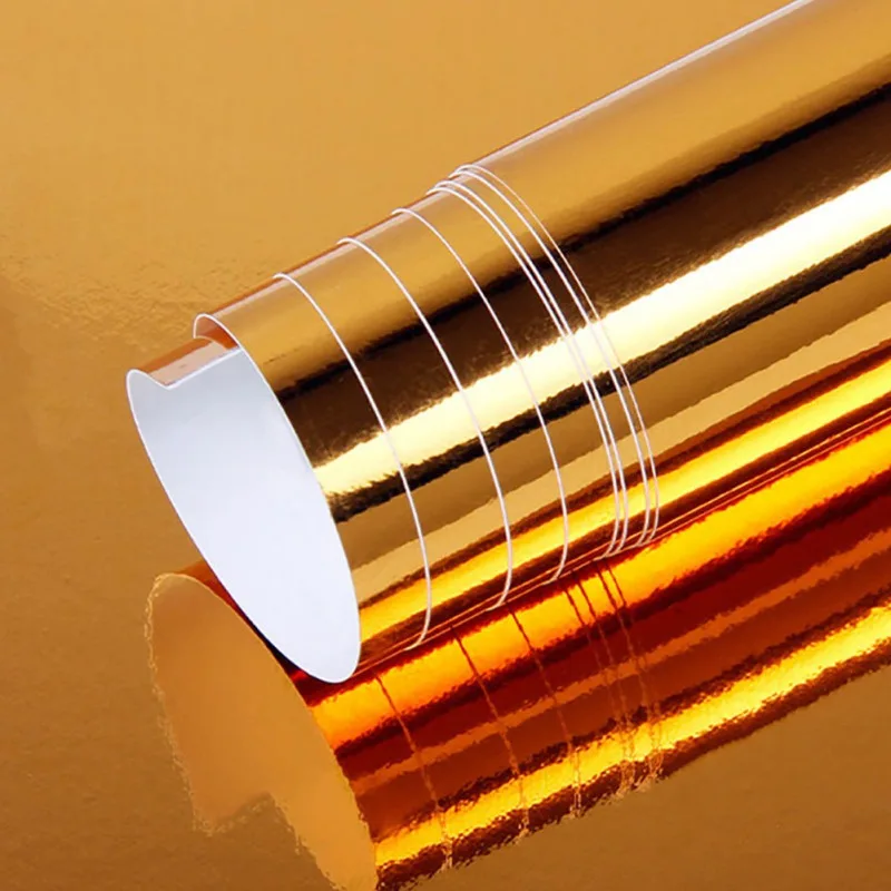 2019 Водонепроницаемая Золотая хромированная виниловая пленка с защитой от УФ