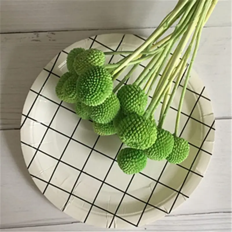 large green 2 шт./лот натуральный букет из сушеных цветов золотой шар 15-30 см сухой цветочный шар украшение в виде свадебного букета сухоцветы - Цвет: large green