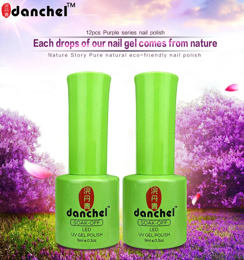 Danchel Nails художественный Гель-лак для ногтей 9 мл Vernis полуперманентный праймер маникюрный гель лак замачиваемый УФ Цвета Зеленая Бутылка 209-220