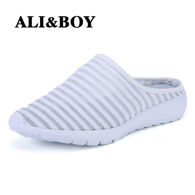 ALIBOY/Женская прогулочная обувь кроссовки baskets femme homme дышащие сетчатые пляжные