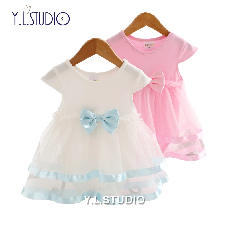 

Summer Baby Girl Dress Newborn Birthday Dress Lace Bowknot Princess Ball Gown 3M 6M 9M 12M 18M 24M Toddler Girls Sweet Dress