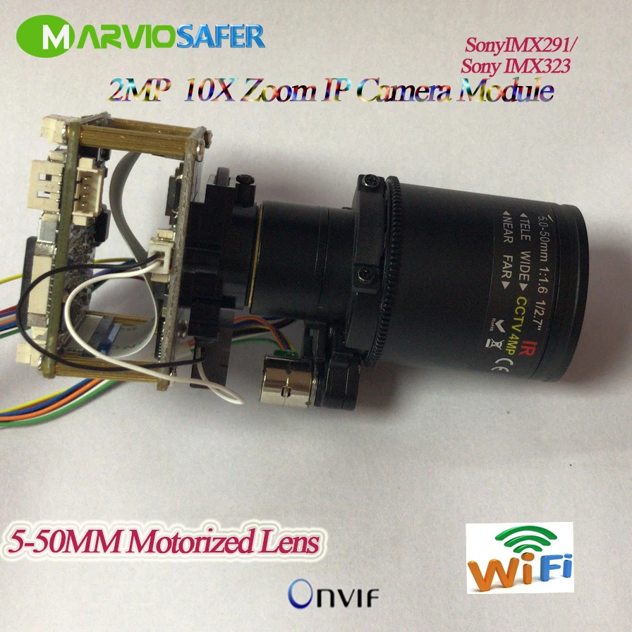 H.265 Starlight 1080P Мини wi if IP камера PTZ Модуль 5 50 мм мотоциклетные линзы 10x зум onvif RS485 Sony