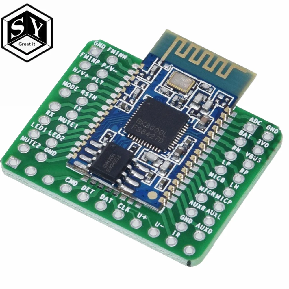 1 шт. Bluetooth стерео аудио модуль передачи BK8000L AT команды SPP Bluetooth динамик усилитель DIY