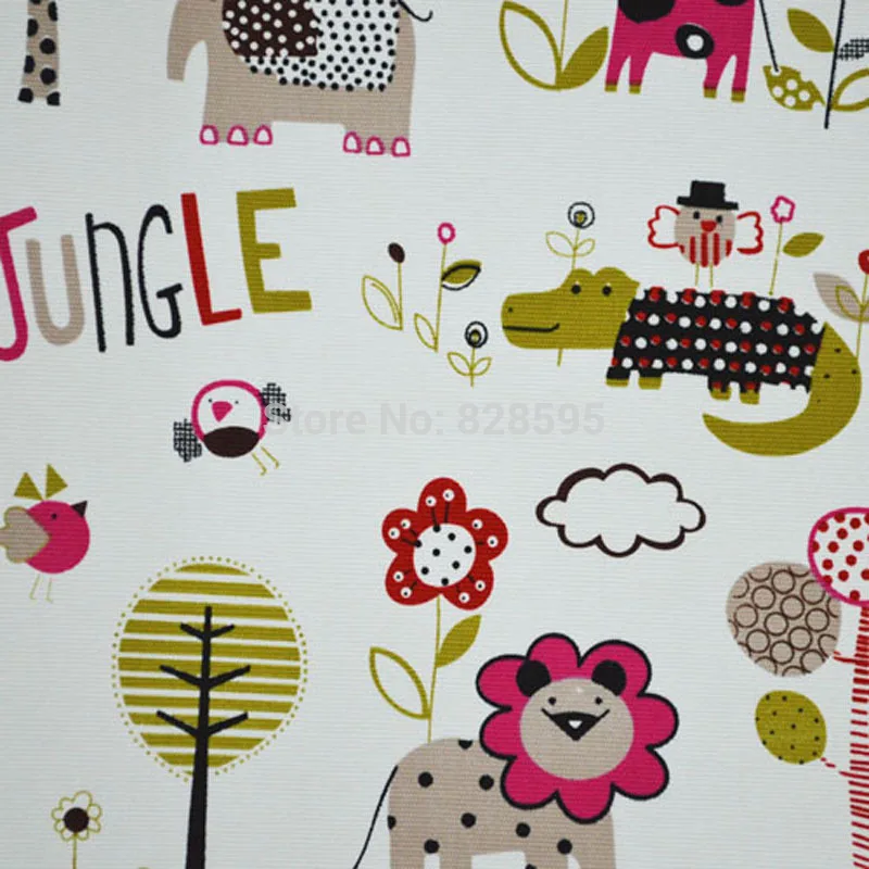 DA214 Детский рисунок печать класс чистый хлопок холст диван/Материал чехла