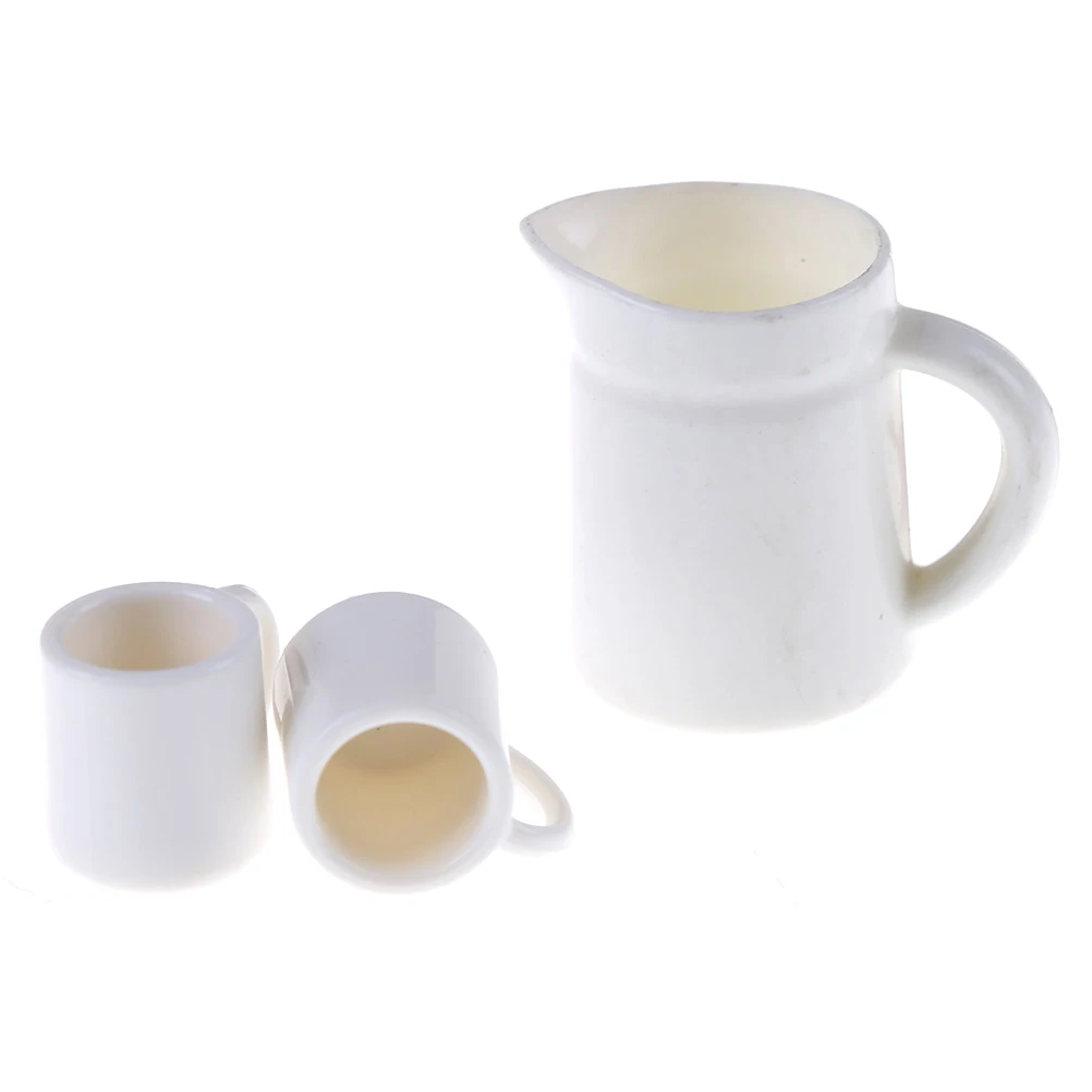 1Set Mini Kawaii 1:12 Dolls House Miniature Cups Pot Set Dollhouse Direction Furniture Toys Coffee Tea Acc | Игрушки и хобби