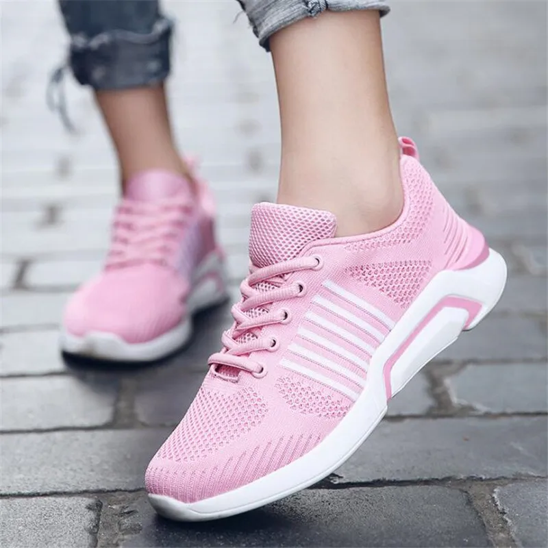 Кроссовки для женщин Спортивная Обувь На Шнуровке Для начинающих модная